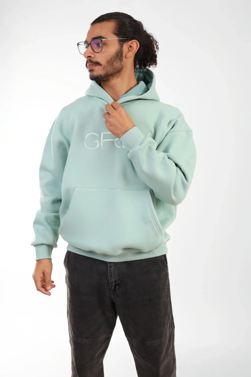 UNKNOWN GREY HOODIE (MINT GREEN)