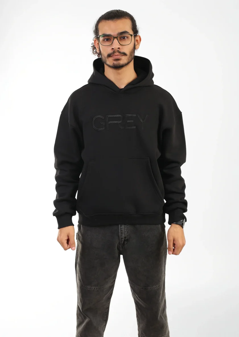 UNKNOWN GREY HOODIE (BLACK)
