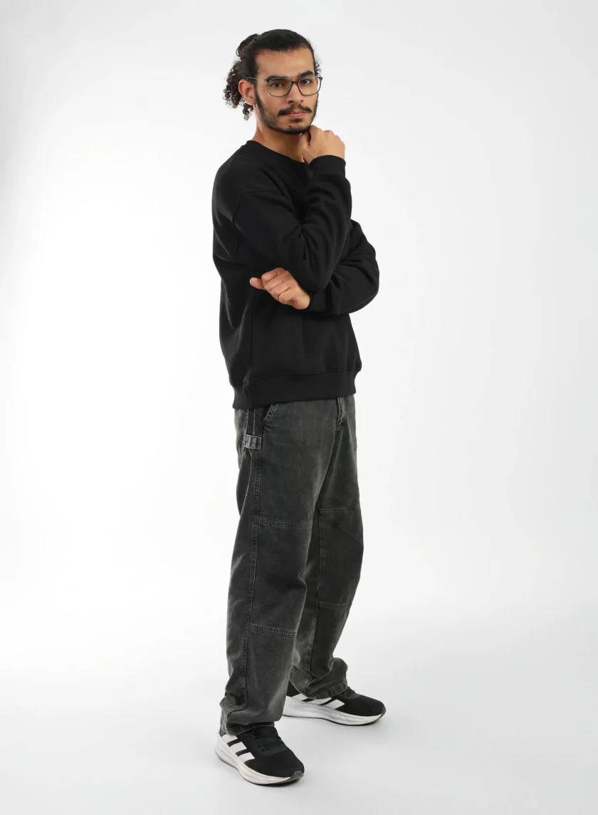UNKNOWN GREY CREWNECK (BLACK) - Image 2