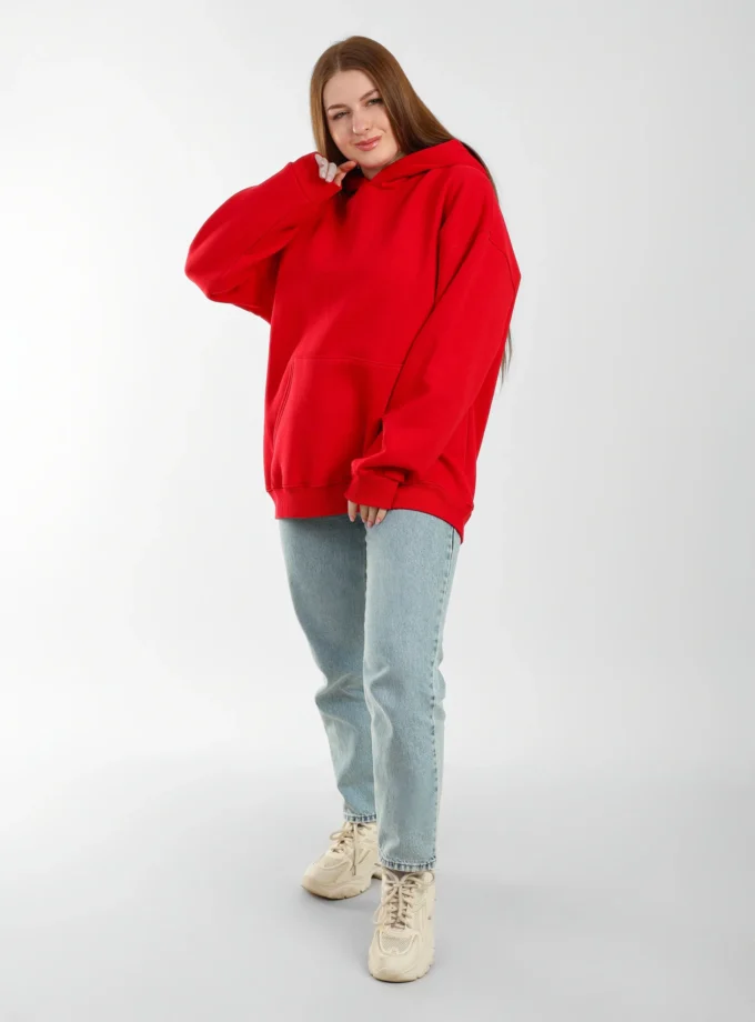 UNKNOWN GREY HOODIE (Red)