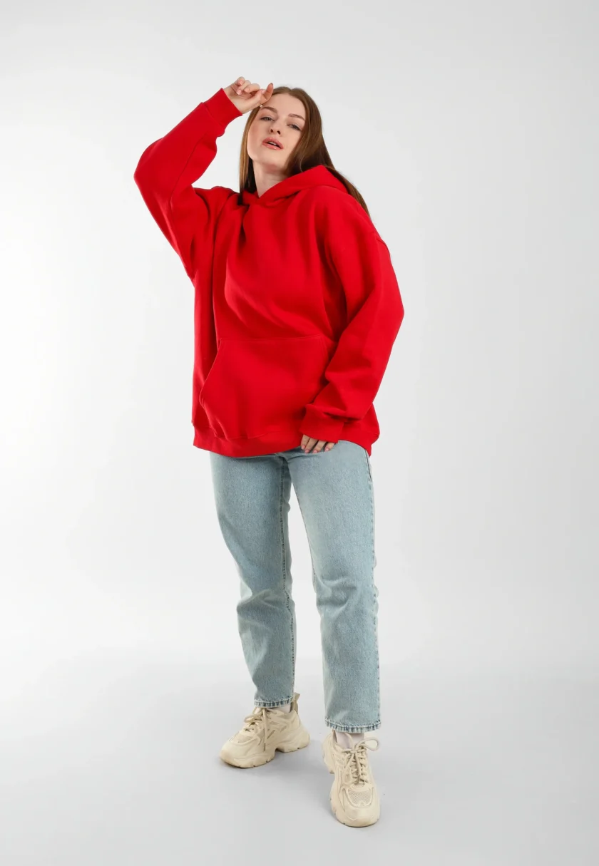 UNKNOWN GREY HOODIE (Red) - Image 4