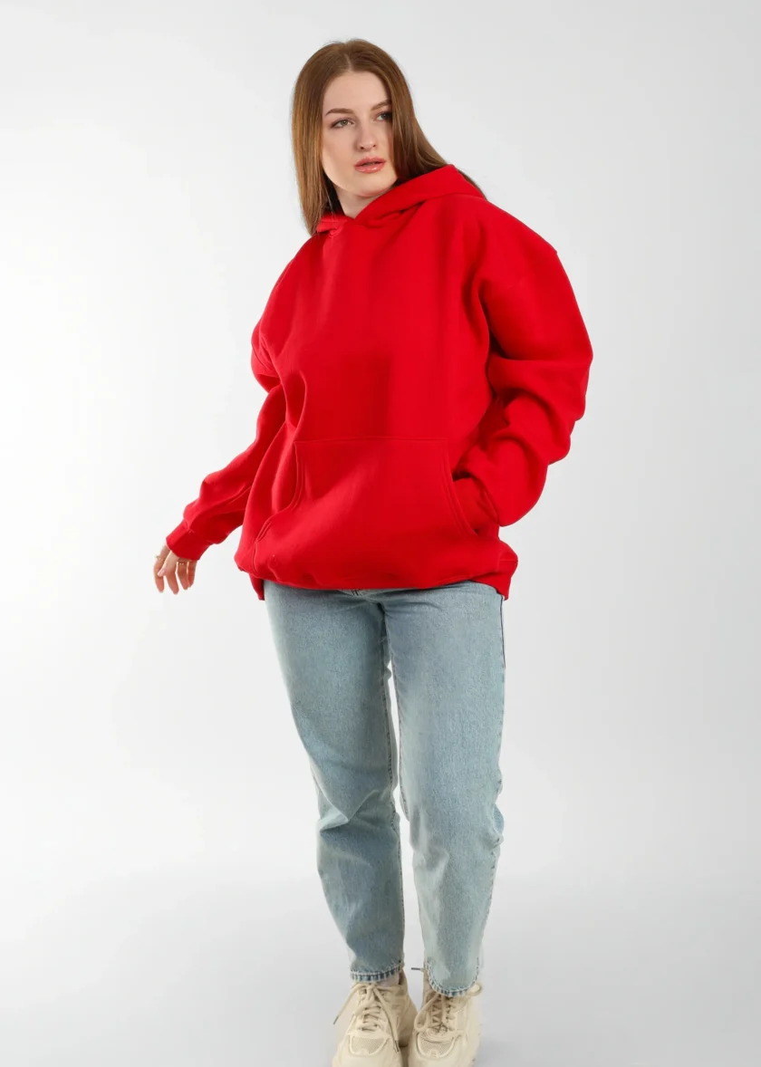 UNKNOWN GREY HOODIE (Red) - Image 2